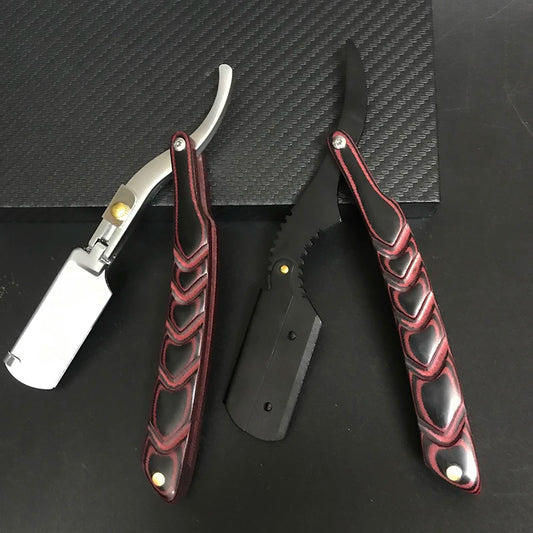 2Color Wooden Handle Blade Shaving Razor